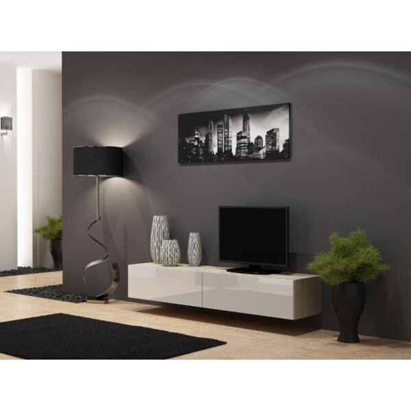 

Комод Vigo Cama Черный матовый + Белый глянец