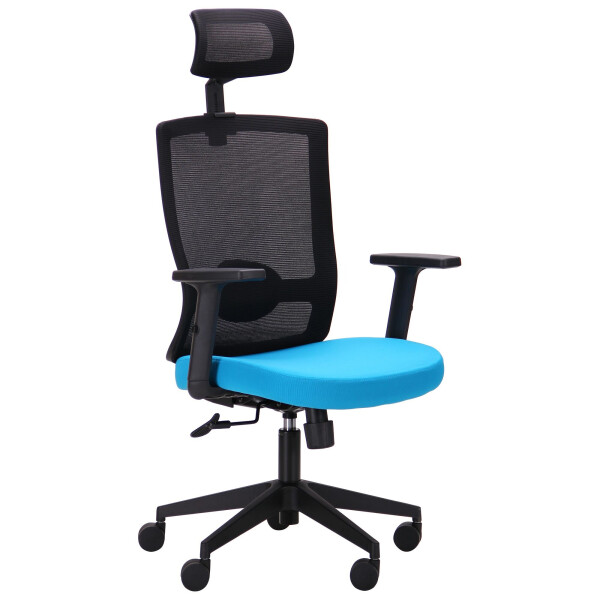 

Кресло AMF Xenon HB черный/лазурь