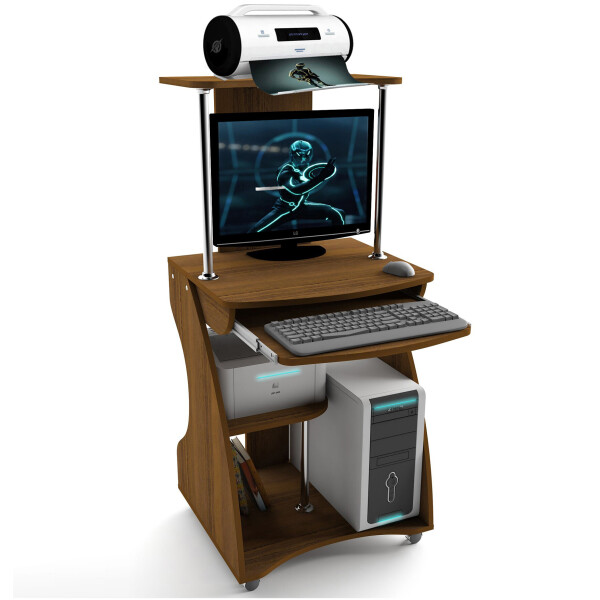 

Компьютерный стол Zeus Davos-2 (SDK-5) темный орех