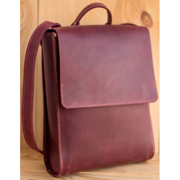 

Рюкзак Gridasov Leathercraft Brixie из натуральной кожи бордовый (BG-024-MR)