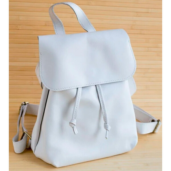 

Рюкзак Gridasov Leathercraft Torba из натуральной кожи белый (BG-033-WH)