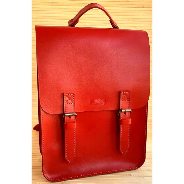 

Рюкзак Gridasov Leathercraft Vintage из натуральной кожи красный (BG-023-RD)