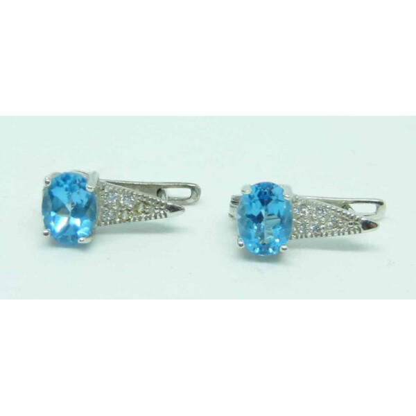 

Серьги VipCold серебро 925 вставка кристалл Swarovski 104 г (59141)