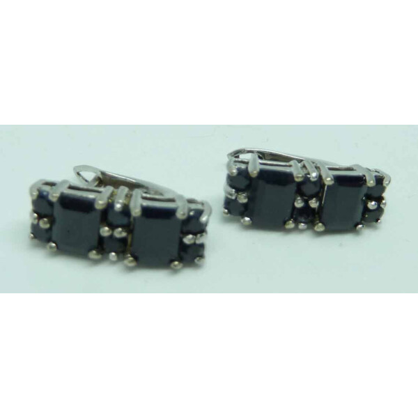 

Серьги VipCold серебро 925 вставка сапфир (45646)