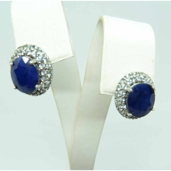 

Серьги VipCold серебро 925 вставка сапфир цирконий (42150)