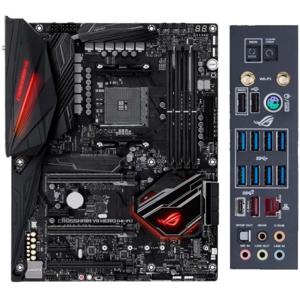 

Материнская плата Asus ROG CROSSHAIR VII HERO (WI-FI AC)