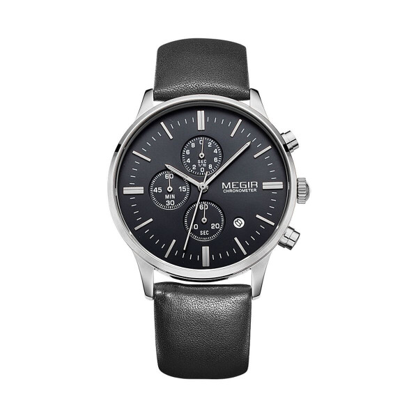

Часы Megir Silver Black MG2011