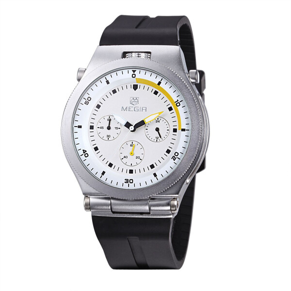 

Часы Megir Silver White Black MG3003