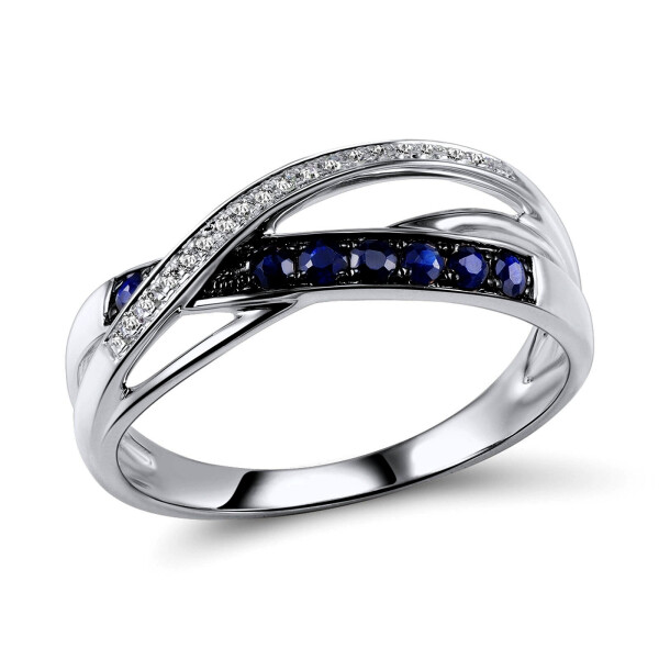 

Кольцо из серебра с куб. циркониями, размер 16.5 (1716079)