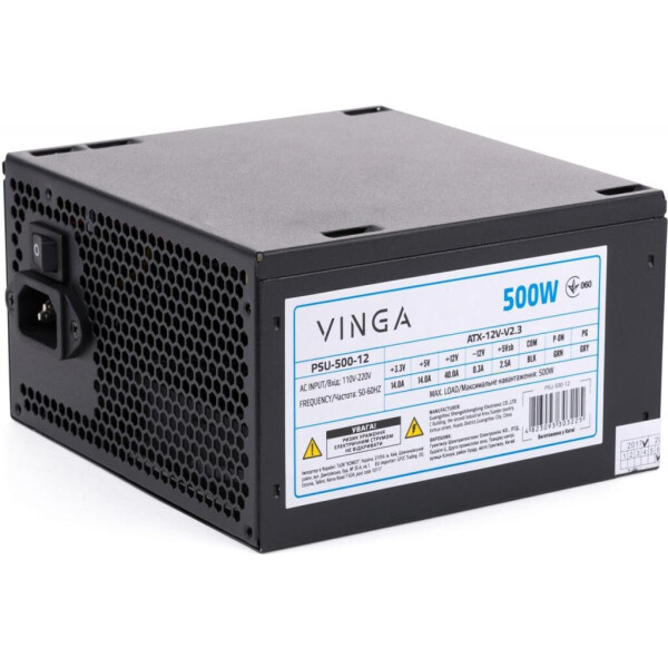 

Блок питания Vinga 500W (PSU-500-12)