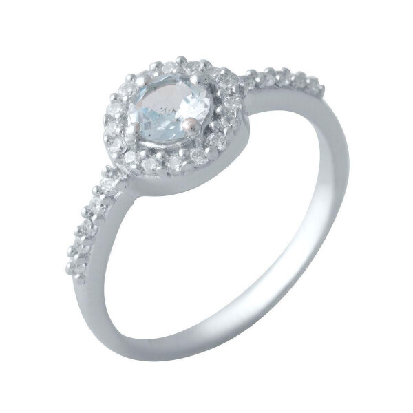 

Кольцо из серебра с топазом и куб. циркониями, размер 16.5 (1730591)