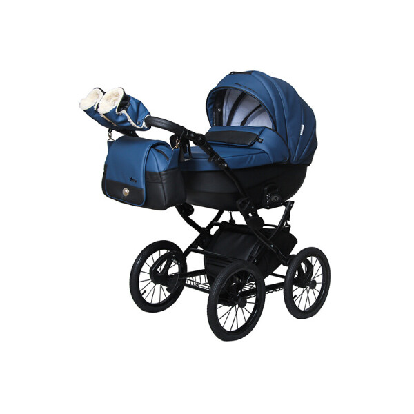 

Детская универсальная коляска 2 в 1 Angelina Phaeton black star Classic синяя