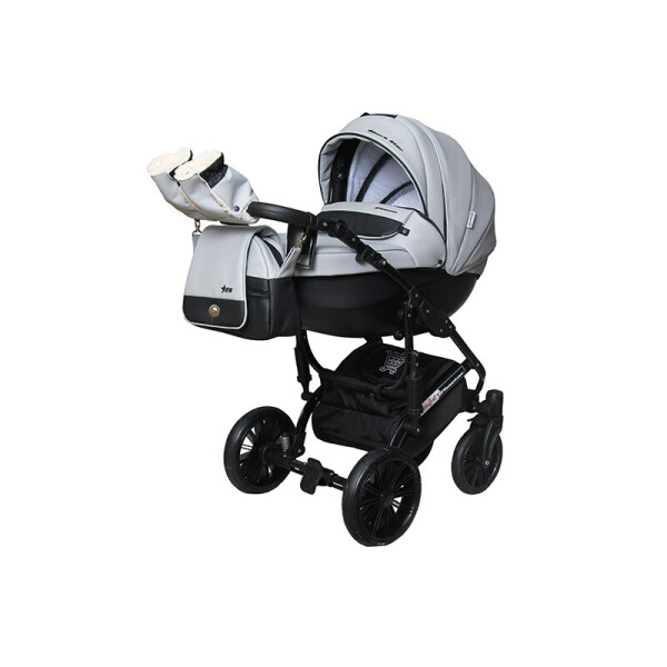 

Детская универсальная коляска 2 в 1 Angelina Phaeton black star Comfort серая