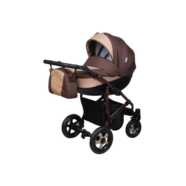 

Детская универсальная коляска 2 в 1 Angelina Viper Smart бежево-коричневая