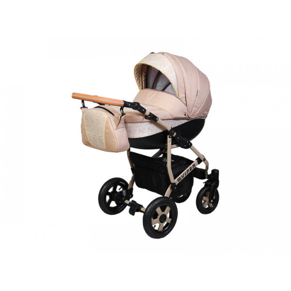 

Детская универсальная коляска 2 в 1 Angelina Viper Spiral, бежевая (color 33)