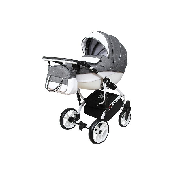

Детская универсальная коляска 2 в 1 Angelina Grand Mirage Royal серая GMR-33