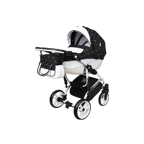 

Детская универсальная коляска 2 в 1 Angelina Grand Mirage Royal черная GMR-34