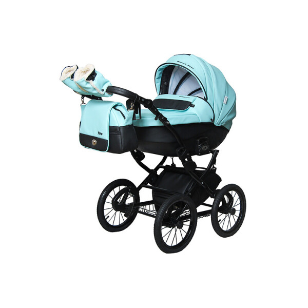 

Детская универсальная коляска 2 в 1 Angelina Phaeton black star Classic голубая