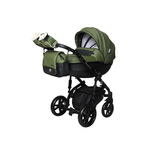 

Детская универсальная коляска 2 в 1 Angelina Phaeton Black Star Lux оливковая