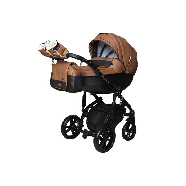 

Детская универсальная коляска 2 в 1 Angelina Phaeton Black Star Lux коричневая