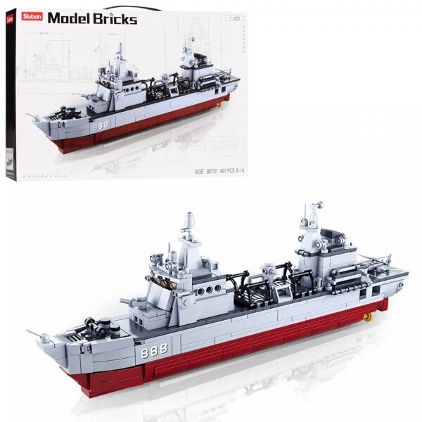 

Военный корабль Sluban M38-B0701 Серый