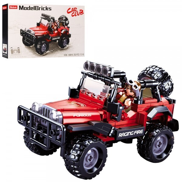 

Джип Sluban M38-B0816 Красный