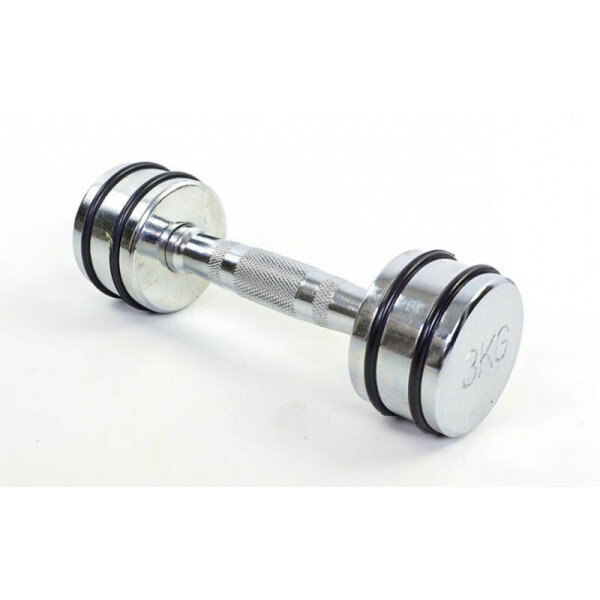 

Гантель хромированная Record DB5204-3 (1x3кг) Silver