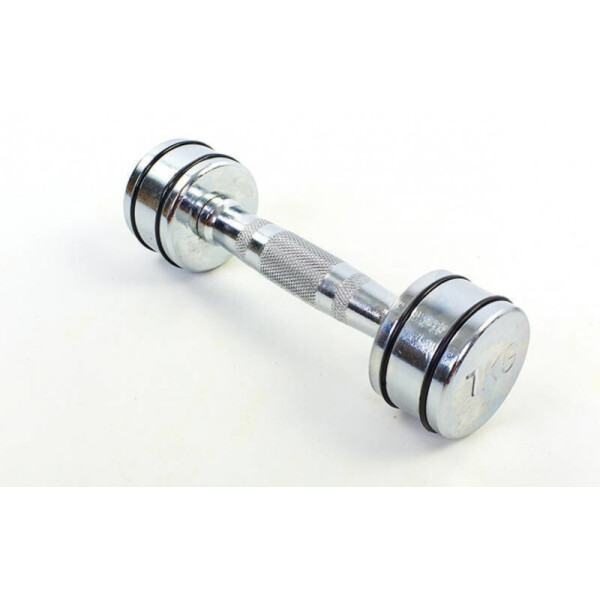 

Гантель хромированная Record DB5204-1 (1x1кг) Silver