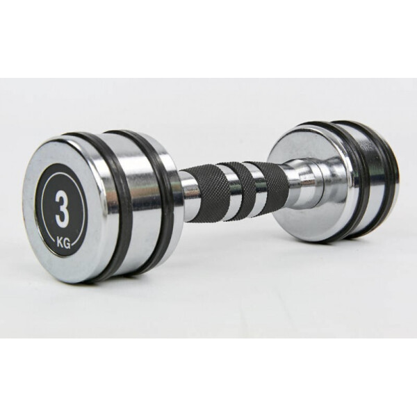

Гантель хромированная Record TA-8232-3 (1x3кг) Silver