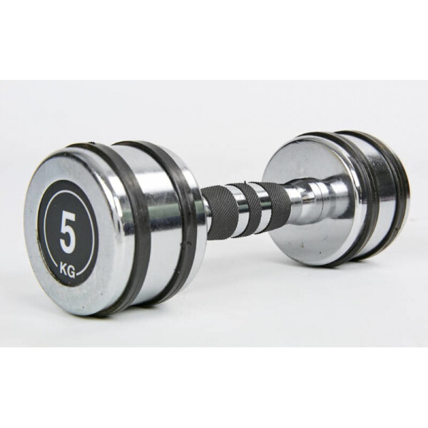 

Гантель хромированная Record TA-8232-5 (1x5кг) Silver