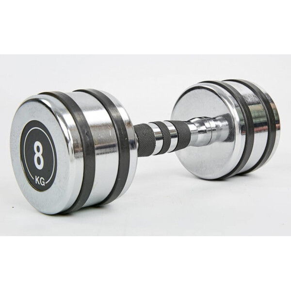 

Гантель хромированная Record TA-8232-8 (1x8кг) Silver