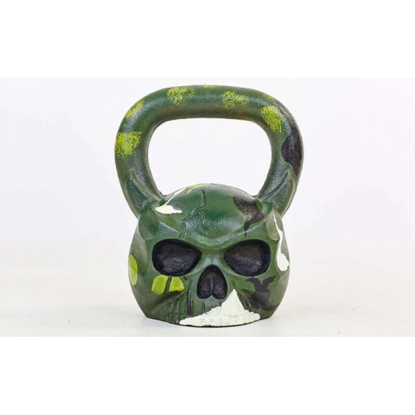 

Гиря чугунная окрашенная черная Skull TA-5707-20 20кг Green