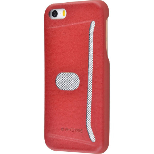

G-Case Jazz Series With Card Slot (Leather) iPhone 5/5s/SE red