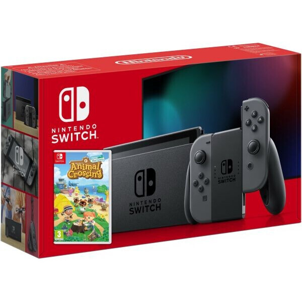 

Игровая консоль Nintendo Switch Gray (Обновлённая версия) + Игра Animal Crossing: New Horizons (русская версия)
