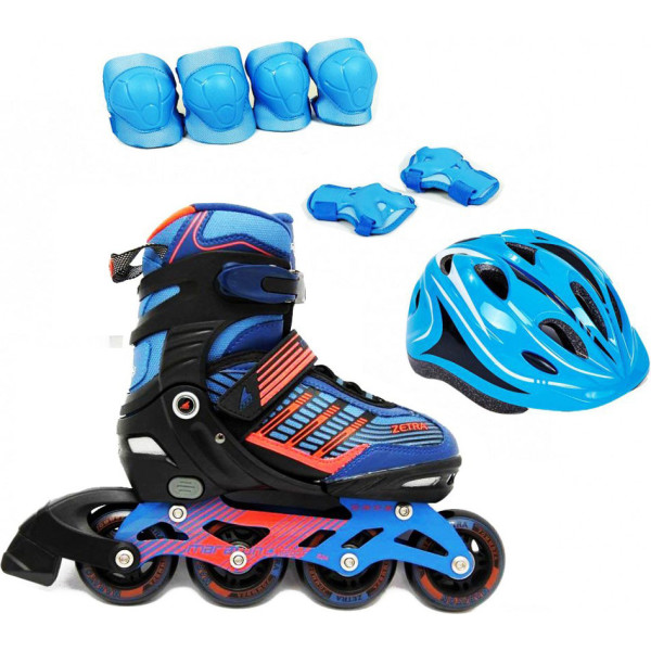 

Роликовые коньки Maraton Zetra Set 39-42 синий с защитой