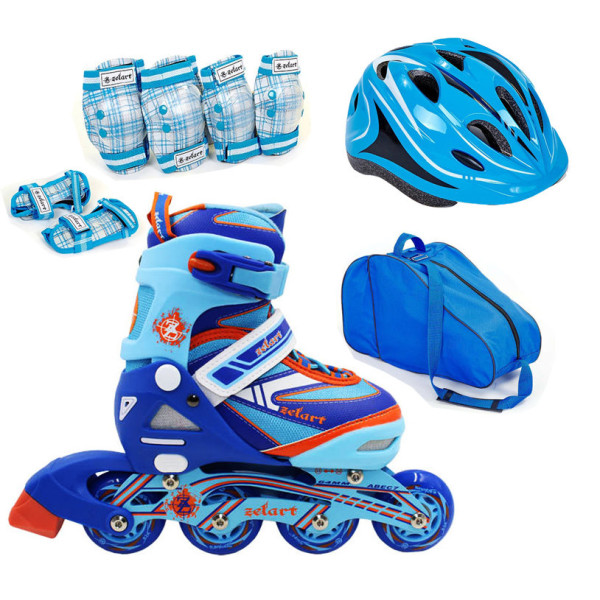 

Zelart Z-5104BO Set 31-34 синий с защитой