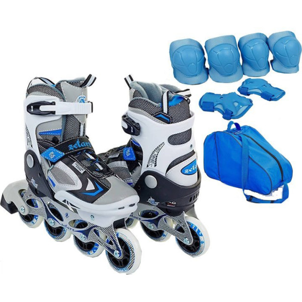 

Zelart Set-1 Z-636B синий с защитой размер 32-35