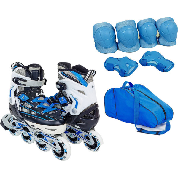 

Zelart Set-1 Z-812B синий с защитой размер 38-41