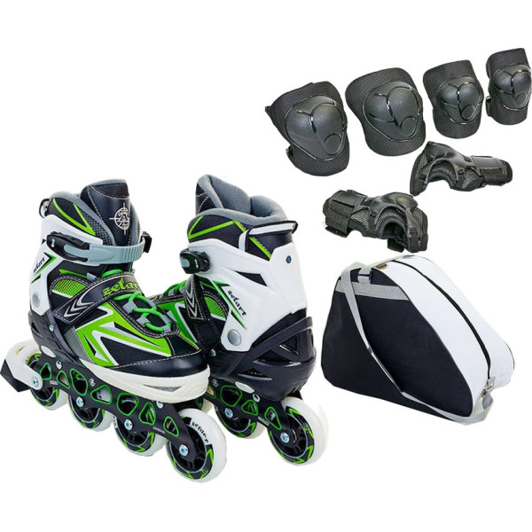 

Zelart Set-1 Z-9004G зеленый с защитой размер 35-38