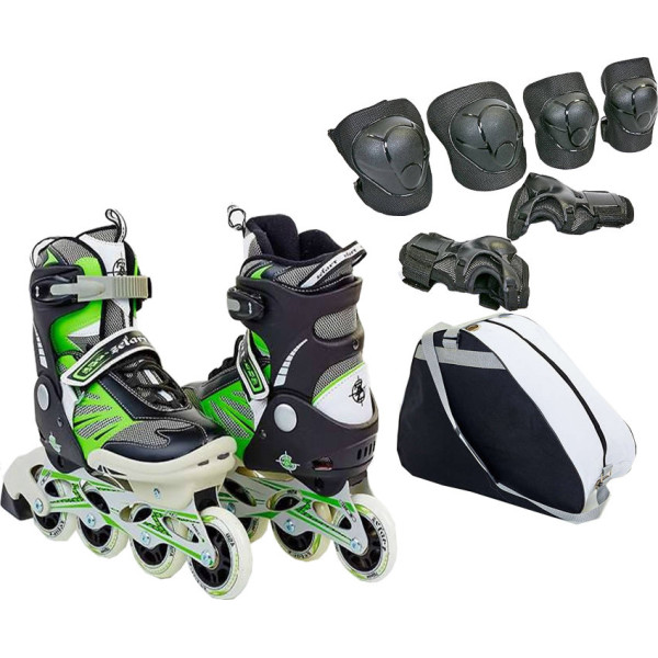 

Zelart Set-1 Z-638G зеленый с защитой размер 32-35