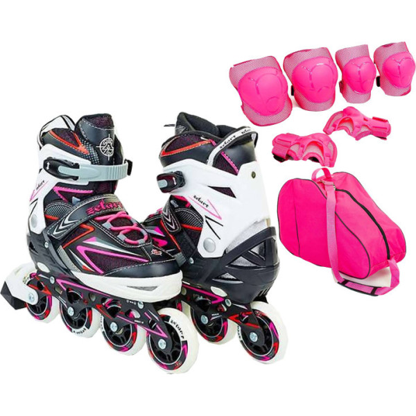

Zelart Set-1 Z-9002PR розовый с защитой размер 35-38