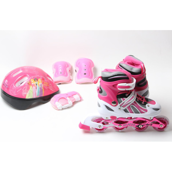 

Роликовые коньки Super Champion Set-B 29-32 розовый с защитой