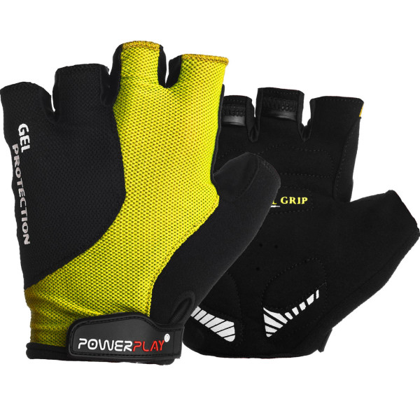 

Велоперчатки PowerPlay 5028 B Черно-желтые L (5028B_L_Yellow)