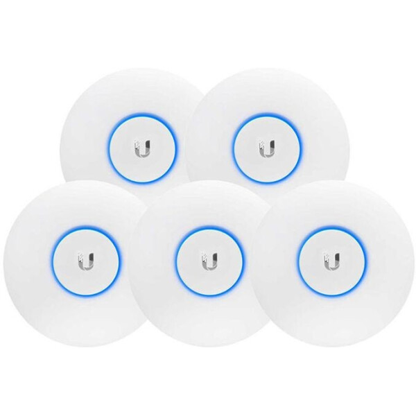 

Ubiquiti UniFi UAP-AC Lite 5-pack (AC1200, 20 dBm, 1xGE, без адаптеров питания)