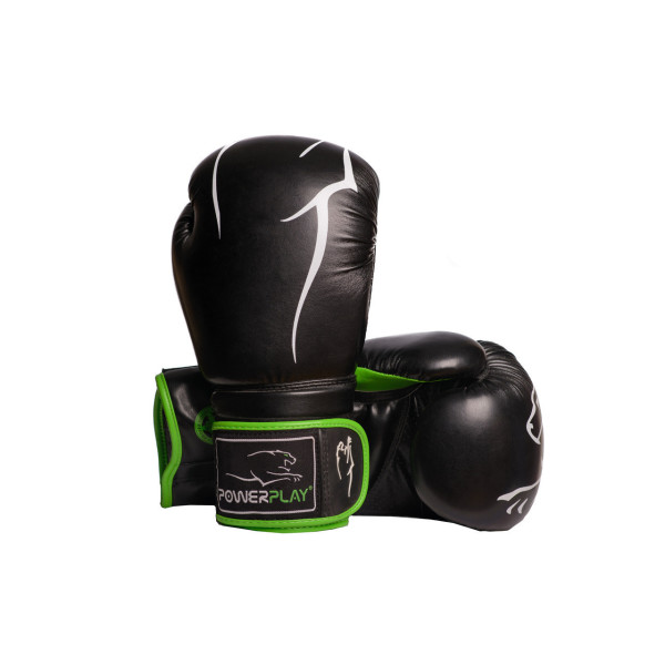 

Перчатки боксерские PowerPlay 3018 черно-зеленые 16 унций (PP_3018_16 oz_Black/Green)