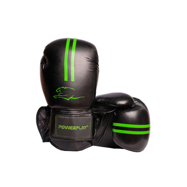 

Перчатки боксерские PowerPlay 3016 черно-зеленые 8 унций (PP_3016_8 oz_Black/Green)