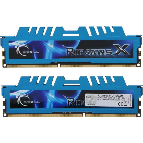 

Оперативная память G.Skill RipjawsX DDR3 2x8GB 2400MHz CL11 (F3-2400C11D-16GXM)