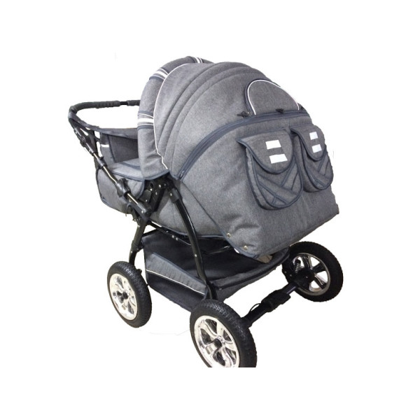 

Детская коляска трансформер для двойни Trans Baby Taurus 06 Grey (TB.TaD.06)