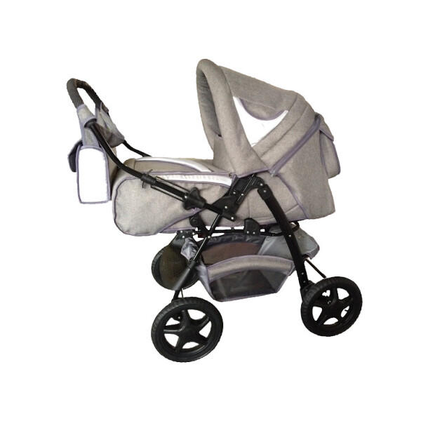 

Детская коляска трансформер Trans Baby Яся Len 05/16 Light Grey/Metallic (TB.Ya.Len.05/16)
