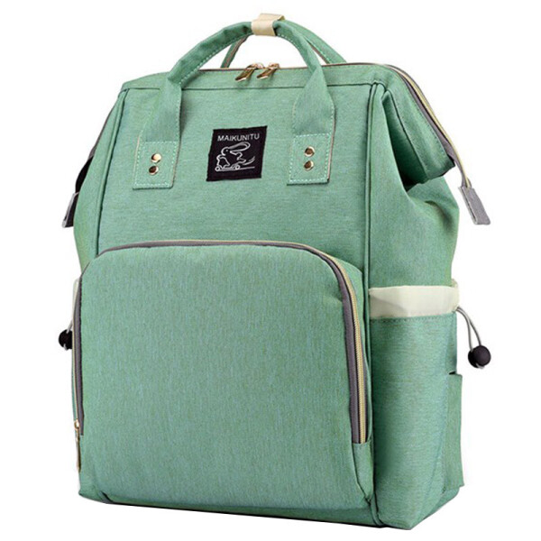 

Сумка-рюкзак Maikunitu Mummy Bag Green для современной мамы многофункциональная с отделениями